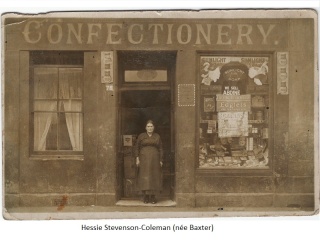 Hessie Coleman (prev. Stevenson) and her Shop
